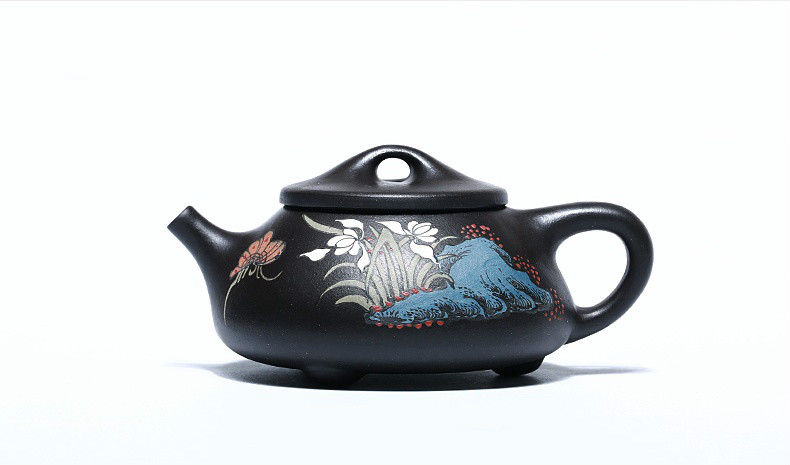 石瓢手工紫砂壺，精致典雅紫砂壺
